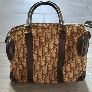 Vintage 1970s Dior Trotter Boston Bag